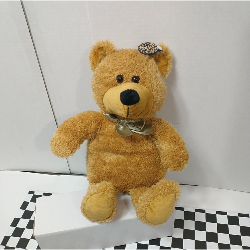 Dan Dee Collector's Choice Teddy Bear Plush Tan / Golden 14” w/ tag 047475736348